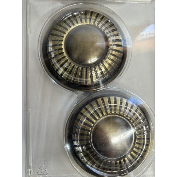 4 Vtg Medallion Round Curtain Tie Backs 3” Federal Colonial Style New Old Stock - Picture 2 of 6